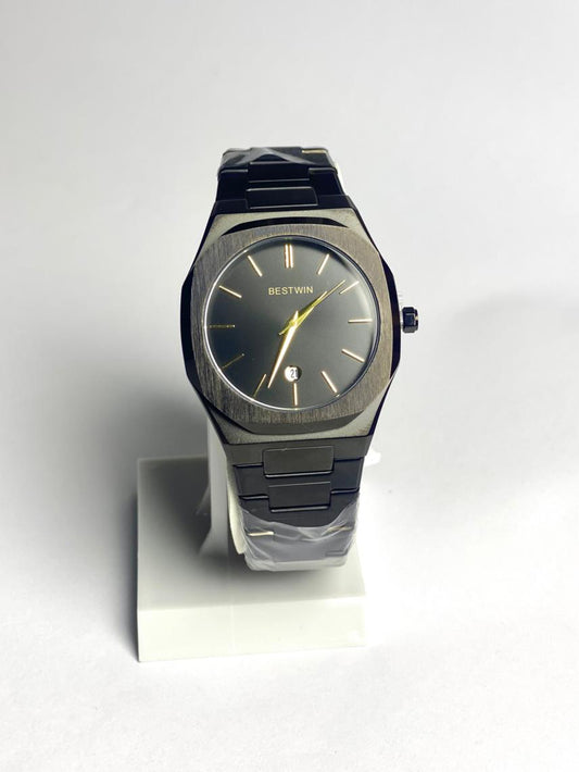 BESTWIN Luxury Stealth Black Minimalist Watch