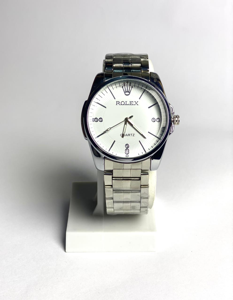 Rolex Style Classic Silver Men's Watch