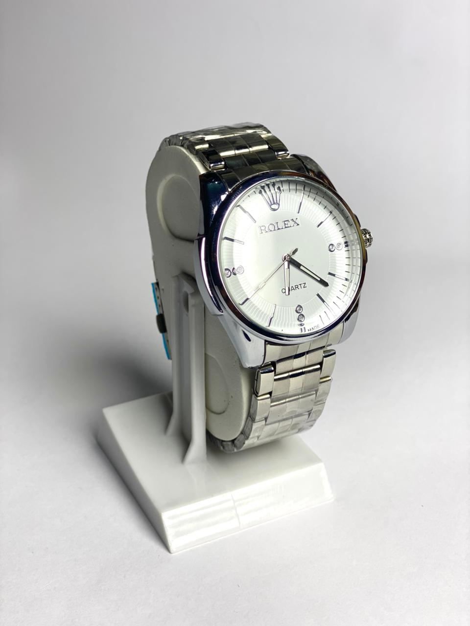 Rolex Style Classic Silver Men's Watch